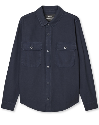 Mads Nørgaard - Dyed Canvas Skyler Jacke - Parisian Night